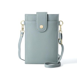 Capprecier Smartphone Shoulder Bag, Women's, Smartphone Pouch, Shoulder Bag, Smartphone Pochette, Sacoche, Cell Phone Pouch, Diagonal, Small, Mini, Lightweight, Vertical, Cute, Fashionable, blue