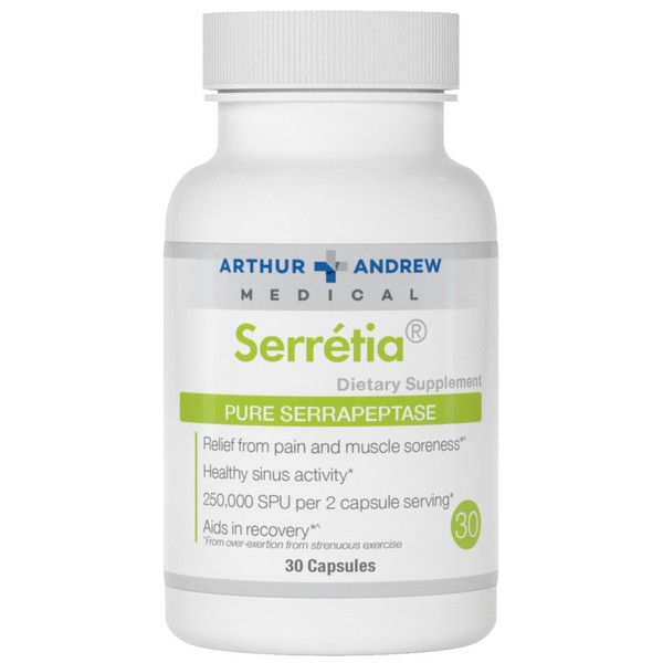 Arthur Andrew Medical, Serretia, Serrapeptase Formula for Muscle and Sinus