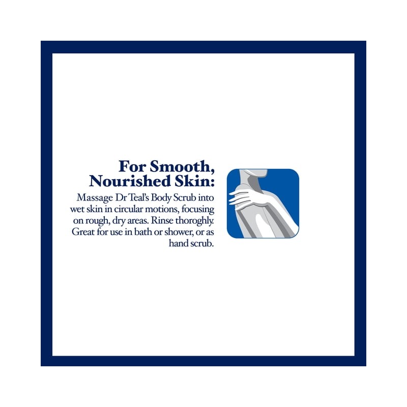 Exfoliante corporal Dr. Teal's coconut oil salt scrub 454 g