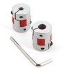 Yeebyee 5 mm to 8 mm Bore Aluminium Plum Flexible