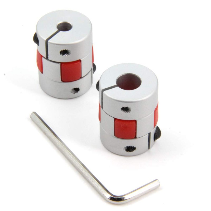 Yeebyee 5 mm to 8 mm Bore Aluminium Plum Flexible
