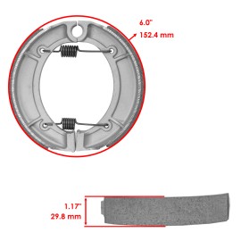 Celox for Yamaha Kodiak YFM400 YFM 400 1993-1999 2003 Rear Brake Shoes