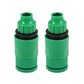 sourcing map Hose Tap Connector G1/2 Thread,Faucet Nozzle Quick Connect Adapter Fitting 8mm Inner Diameter Hose for Garden Irrigation System 2pcs