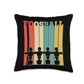 Foosball Player Soccer Football Retro Cool Sports Lover Gift Throw Pillow