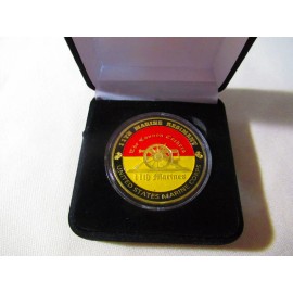 US MARINE CORPS - 11th MARINE REGIMENT Challenge Coin w/ Presentation Box