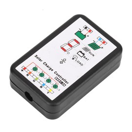 6V 12V PWM Solar Charge Controller Support for Lithium and Ni Mh Batteries