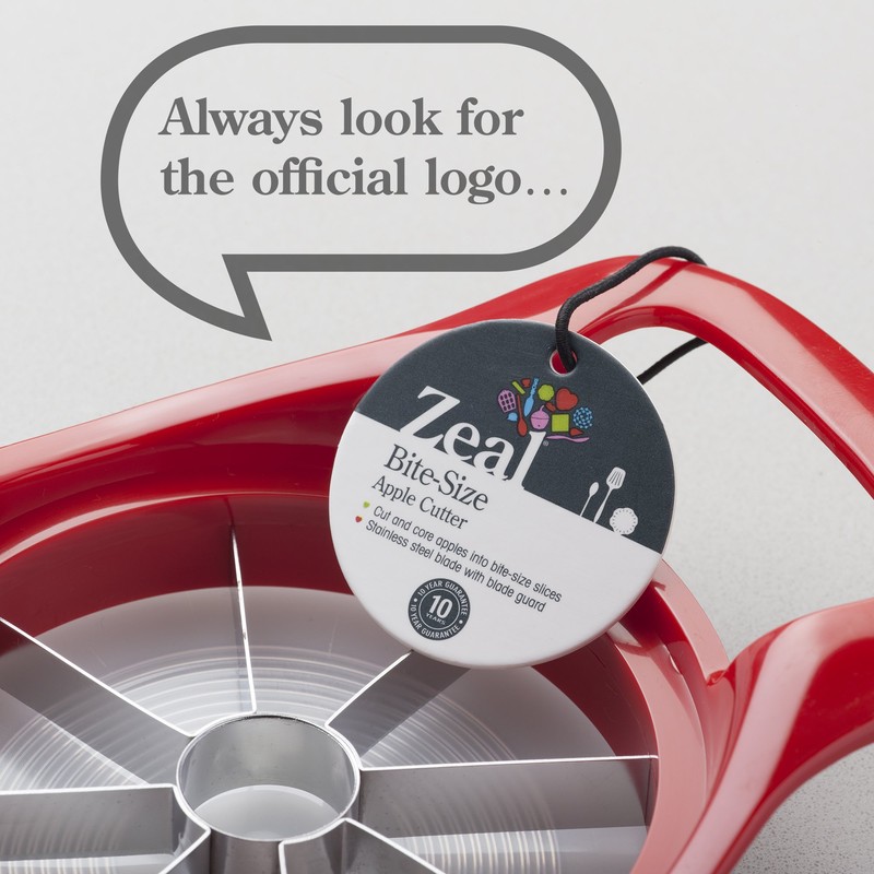 Zeal J217R Apple Cutter & Corer, Plastic, Red