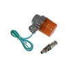 General Purpose Round European Turn Signal Orange With Mounting Stay
