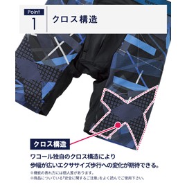 Bros by Wacoal Men GX6006 GX6007 Boxer Shorts, Walk in and Improve Calorie Burning! Designed to Reduce Stuffiness, Open Front, Long Length, GR