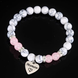 HUTIMY Mamaw Gifts Bracelet for Mothers Day Grandma from Grandkids Birthday Best Easter Gift for Mamaw