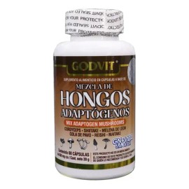 Godvit Hongos Adaptogenos 60caps                                                                                                                      