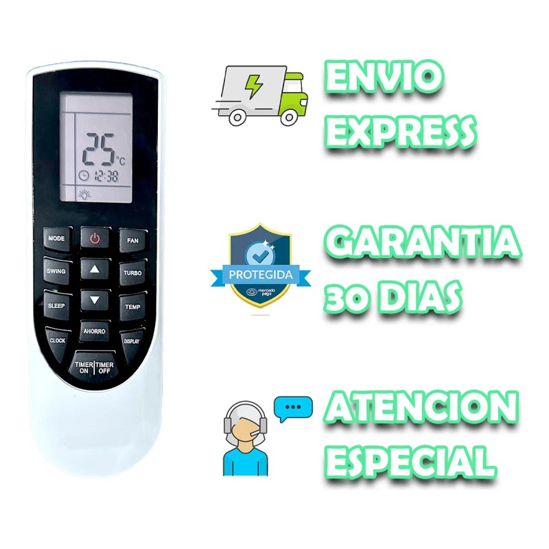 Control Para Mirage Ac Minisplit X3 Magnum Yan1f1 Mayoreo