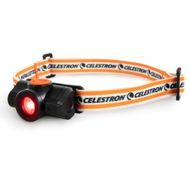 Celestron – Night Vision Headlamp – Multiple Light Modes – Includes SOS Setting – Ideal for Astronomy and Camping – 100 Hours of Usage – 45° Adjustable Angle