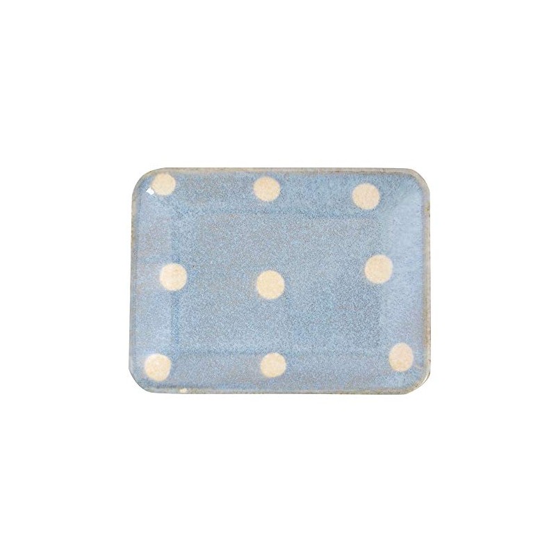 Kakuni K14233 Mino Ware Plate, Long Square Plate, Approx. 5.9