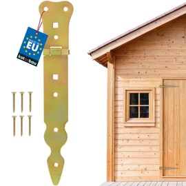 KOTARBAU Shutter Hinge 200 mm Door Hinge Gate Hinge Throw Hinge Cross Hinge Door Hinge Gold Galvanised Rustproof Garden Gate Hinge Construction Fitting Robust