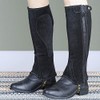 Shires Moretta Suede Half Chaps - Childs (Black, X-Large)
