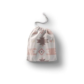 Le Jardin du Lin Printed Cotton Bags with Drawstring, Shopping Bag, Fabric Bag, Fabric Bag, Vegetable Bag, Reusable, Environmentally Friendly, Multipurpose, Foldable, Size: 20 x 30 cm