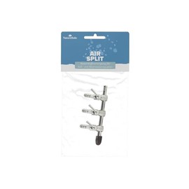 NatureHolic Air Split - Effective Air Distribution for Aquarium, Stainless Steel Air Distributor, Air Flow Regulator, Check Valve, 2-Way Aquarium Air Control Valve, Hose Size 4/6 mm, 3 Outputs