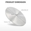 QZATTCAEN Aluminum Disc Master Base Lap Plate 6" x 1/2"