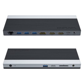 WAVLINK USB C Docking Station 4K Triple Display (2 HDMI + 1 Displayport) with 100W PC Charging, Gigabit Ethernet, 4 USB 3.0, SD/TF Card Slot, Audio, for Dell HP MacBook Lenovo and Other USB C Laptops