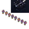 RISK 8Pcs Mountain Bike Pedal Bolts Titanium Alloy Anti Slip