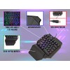 ELE GATE Teclado De Una Mano Gamer Luz RGB USB
