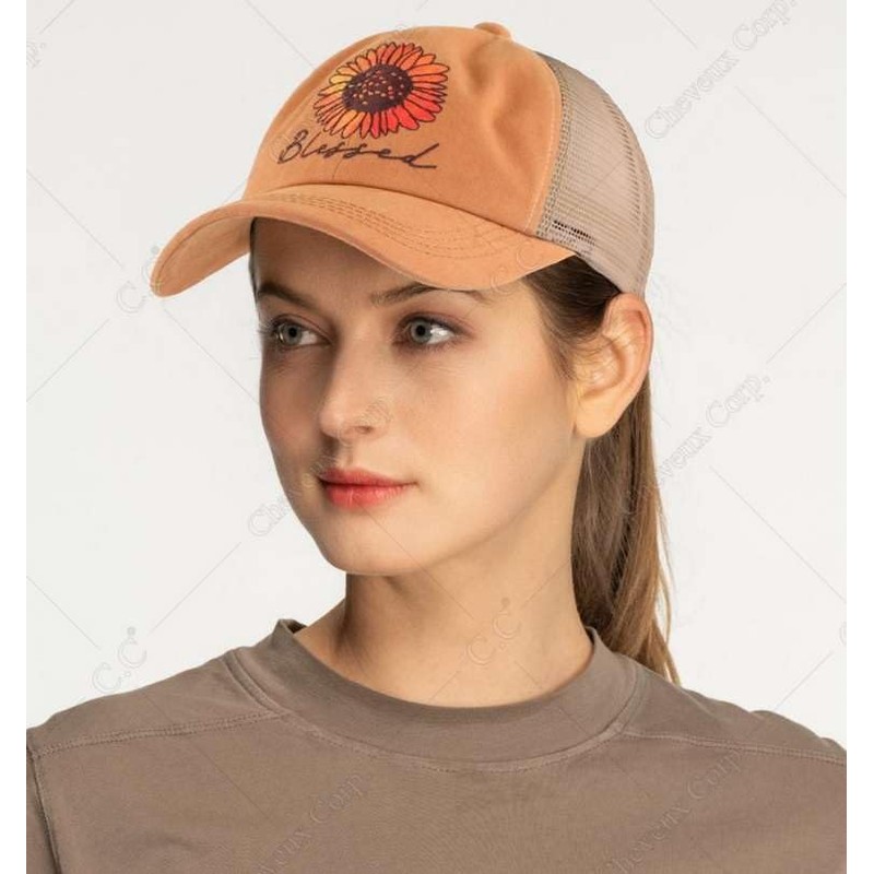 C.C Ponycap Messy High Bun Ponytail Gorra de béisbol ajustable