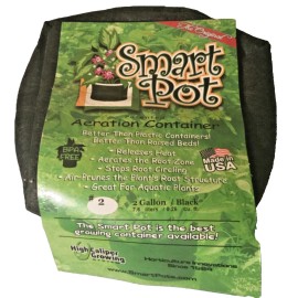 Smart Pot 2 Gallon -Grow Pots Breathable Black Fabric/Soft Sided Garden Planting