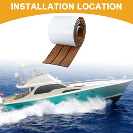 Partuto 1 Pcs Universal Decking Sheet - EVA Brown Black