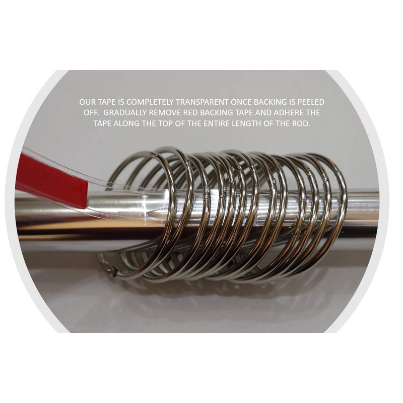 Modtek Curtain and Drapery Ring Slide-Solves Shower and Drapery Rings