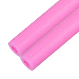 M METERXITY 2-Pack Pipe Insulation Foam Tube, 17 x 2.4(L x OD) Foam Pipe Covers, Pre-Slit Clamp Foam Protection for Padding/Bumper Corner Edge Protection/Handle Water Pipes [Peachblow]