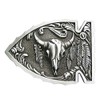 AW-Collection Buckle Belt Buckle Western Buckle Arrowhead Skull Longhorn Silver,