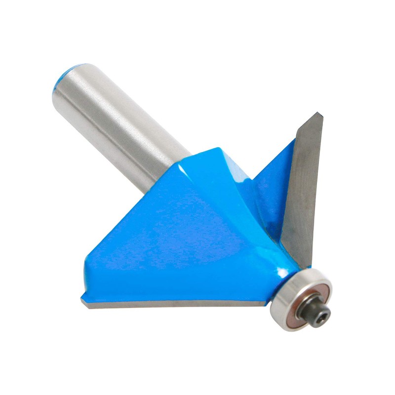 Aopin 45 Degree Chamfer Edge Molding Router Bit 1/2" Shank