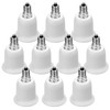 JACKYLED 10-Pack E12 to E26 E27 Adapter Chandelier Light Socket