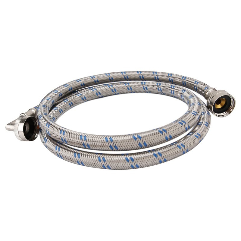 Solimeta Stainless Steel Washing Machine Hoses with 90 Degree Elbow,