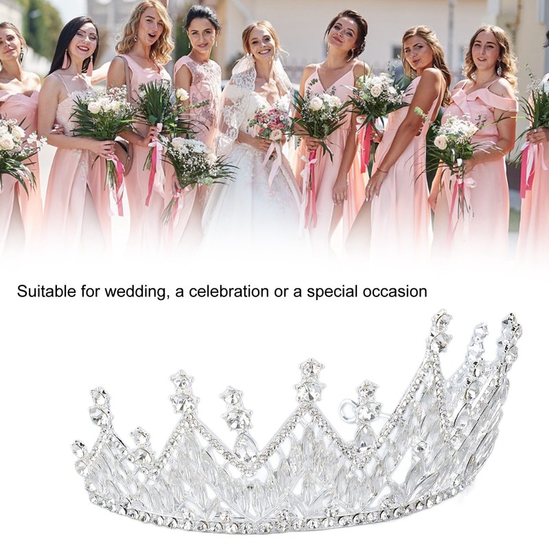 Women Wedding Crown Exquisite Rhinestone Bride Crown Hair Accessories for