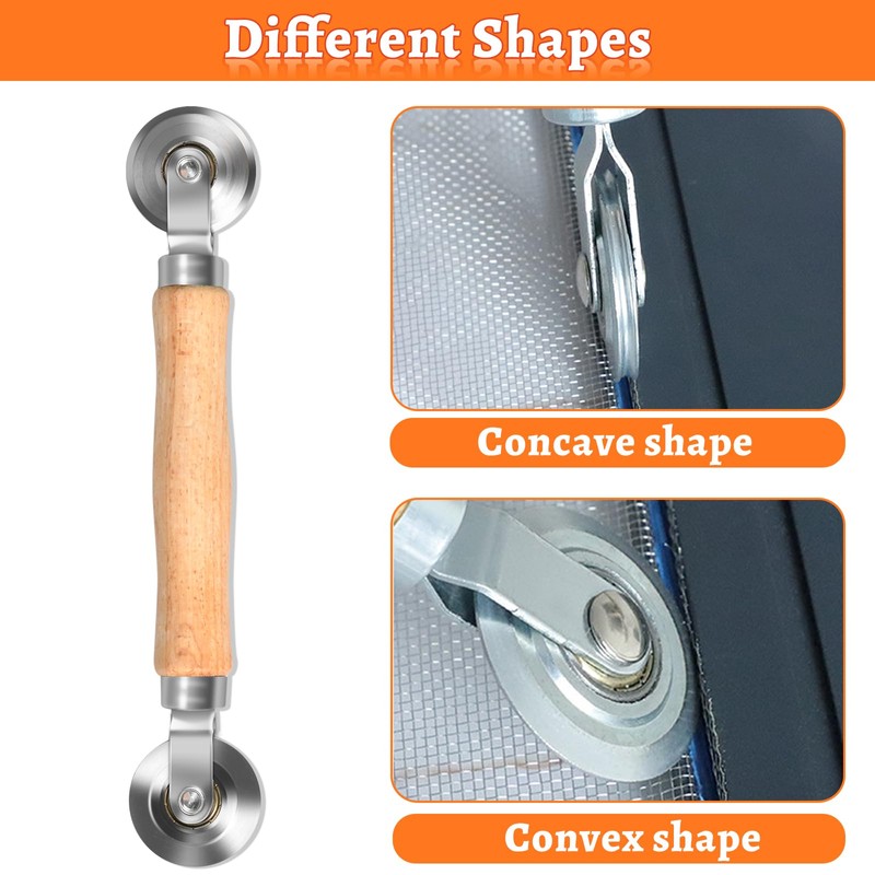 Screen Repair Tool,Window Roller,Spline Installer,9 in 1 Window Installation Tool,Screen