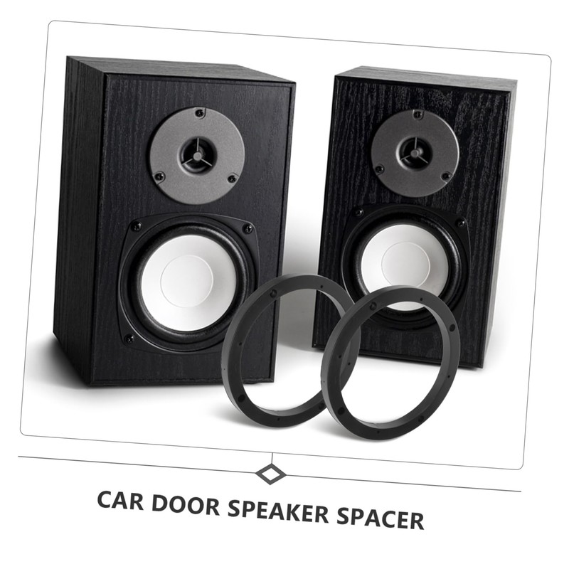Gadpiparty 2Pcs Car Door Speaker Spacer Rings Adapter for Easy