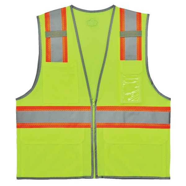 Ergodyne GloWear 8246Z Two-Tone Safety Vest, High Visibility Mesh, Reflective