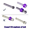 66X Motorcycle Engine Bolt Topper Caps Cover Compatible with for