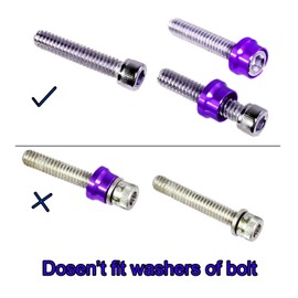 66X Motorcycle Engine Bolt Topper Caps Cover Compatible with for Harley Touring Road Street Glide Twin Cam (Purple)