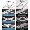 ivoler Laptop Stand for Desk, Adjustable Laptop Riser Aluminum Ergonomic