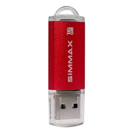 Memory Stick 2 Pack 16GB USB 2.0 Flash Drive Thumb Drive Pen Drive by SIMMAX (16GB Red Purple)