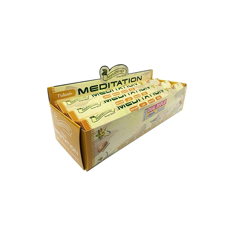 Tulasi Meditation Sticks, Set of 6, 20 Sticks per Box