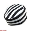Novelty Giant Prisoner Striped Costume Hat White, Black