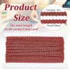 BENECREAT 16.4 Yard/15m Gimp Braid Trim, 10mm Red Trim Polyester,