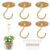 Ceiling Hooks for Hanging Plants - Metal Heavy Duty Wall