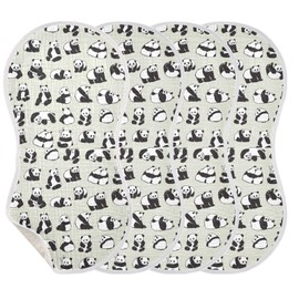 GOODOLD Panda Muslin Baby Burp Cloths - Super Absorbent and Soft Burping Rags - Cotton Burp Clothes Set for Boys and Girls, 2 Pack