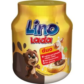 Lino Lada White and Cocoa Hazelnut Spread, Duo, 12oz (350g)