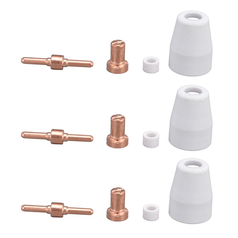 65Pcs Plasma Cutting Consumables Ceramic Copper Plasma Cutter Tips Kit